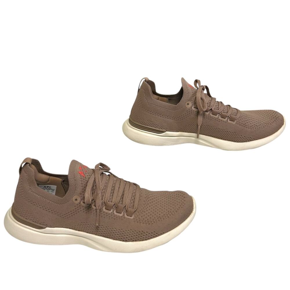 APL - Women's 'Techloom Breeze' Knit Sneaker, Lightweight - Almond Brown, Size 7 - Picture 3 of 14